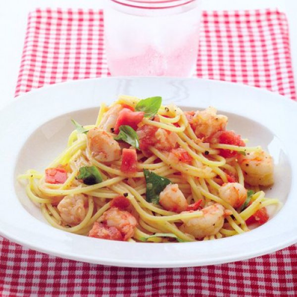 Spaghetti Met Garnalen Recept Okoko Recepten