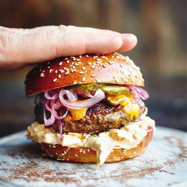 President Chaise longue domein Jamie Oliver: hamburger - recept - okoko recepten