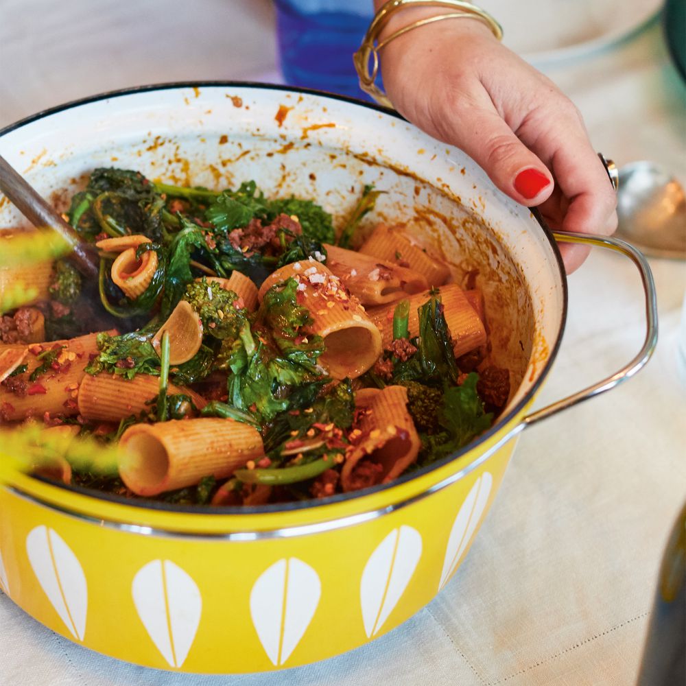 Rigatoni met rapini en chorizo - recept - okoko recepten